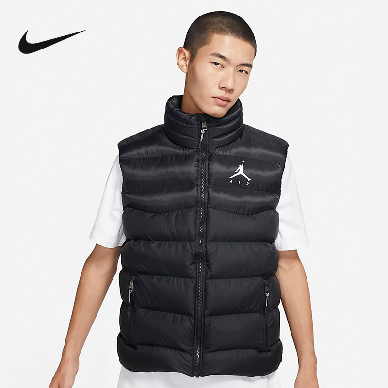 NIKE耐克棉马甲背心男款2022冬季新款保暖休闲运动棉服CN4