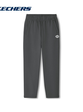 Skechers斯凯奇男简约舒适直筒针织运动裤休闲长裤L325M106