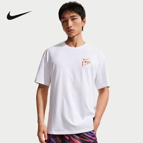 NIKE耐克男子T恤夏CHBL耐高篮球系列五星闪速图案短袖IR6282-100