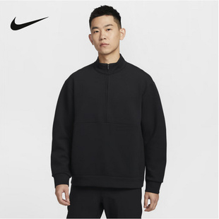 速干半長拉鏈開襟上衣HQ6954 010 男子針織套頭衫 NIKE耐克2025春季