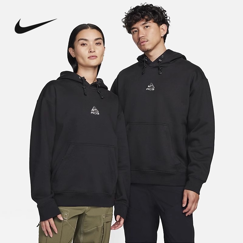 NIKE耐克卫衣男冬新款ACG户外宽松连帽加绒运动套头衫DH3088-013