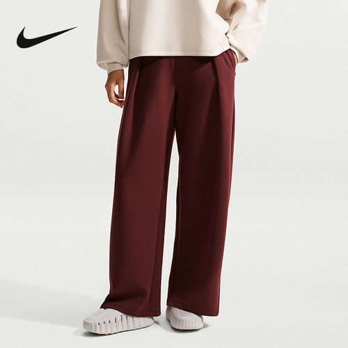 NIKE耐克休闲运动裤女裤宽松透气简约阔腿裤冬季新款 IZ5714-658