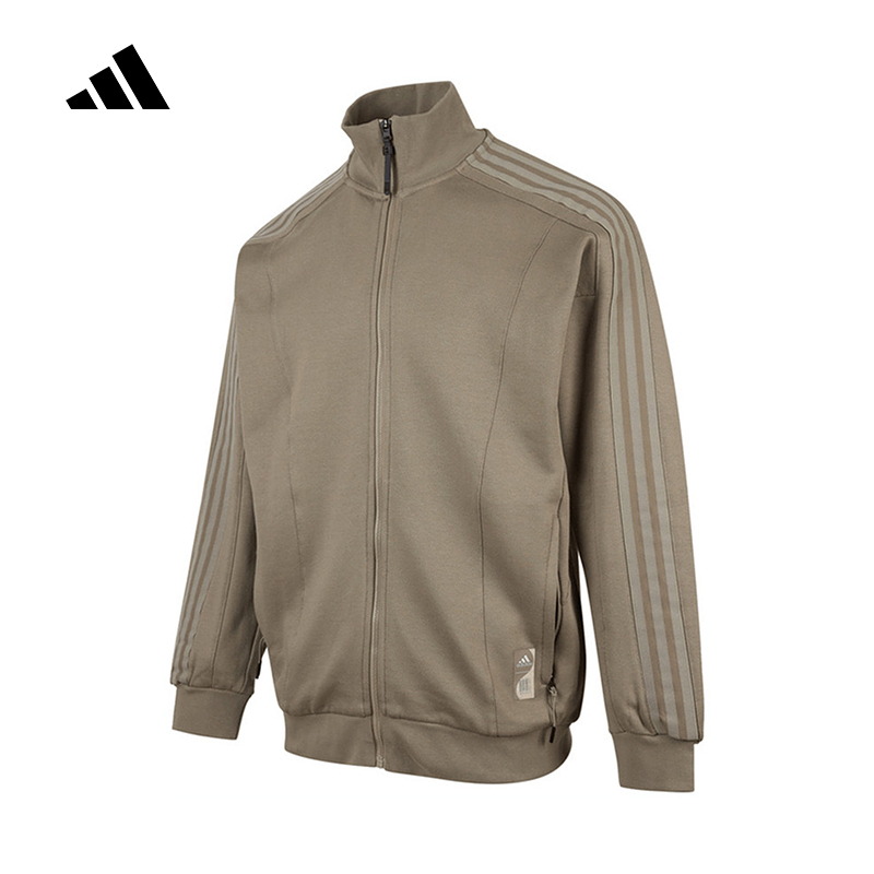adidas阿迪达斯立领外套WUJI武极系列2025秋男拉链针织夹克JI8704