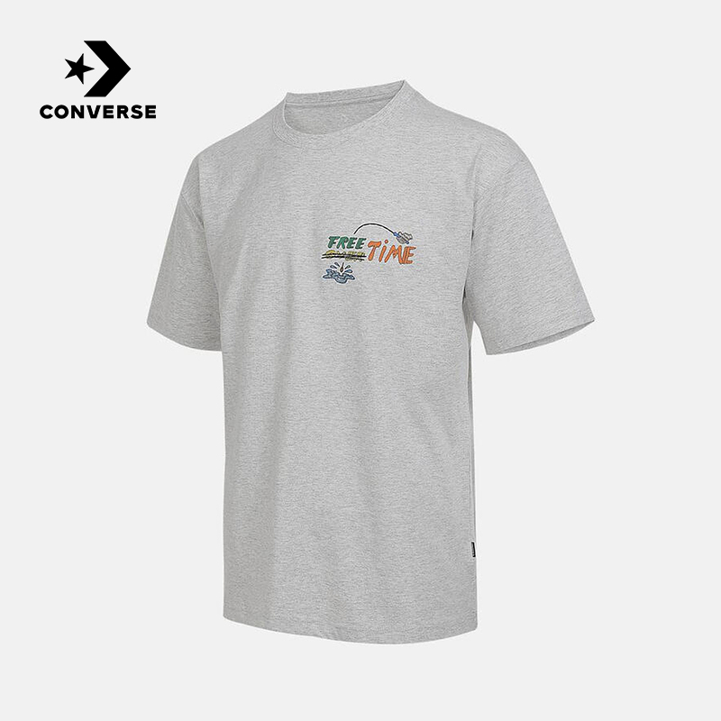 Converse匡威夏季新款男圆领休闲短袖时尚百搭运动T恤MCJ643-GGN