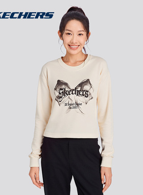 SKECHERS(斯凯奇)2025秋女长袖针织衫 L325W065-001J