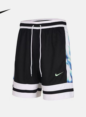 NIKE耐克男子短裤美式街头火焰印花速干透气篮球运动裤IW1204-010