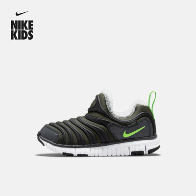 Nike耐克男女童鞋加绒一脚蹬小童毛毛虫保暖休闲运动鞋DO5887-331