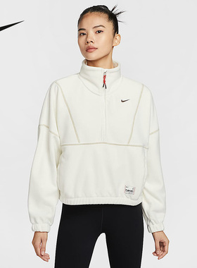 Nike耐克蛇年卫衣女2025新年款CNY半拉链摇粒绒套头衫HV8465-133