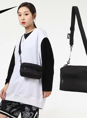 耐克单肩包女包春夏新款手提包休闲包运动包挎包潮CW9304-010