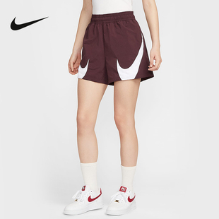 HV2360 NIKE耐克女子宽松中腰短裤 撞色对勾透气运动裤 新款 652 夏季