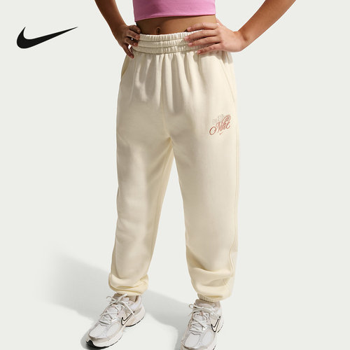 NIKE耐克男小童童裤2026春季新款刺绣图案休闲针织长裤IF1728-047