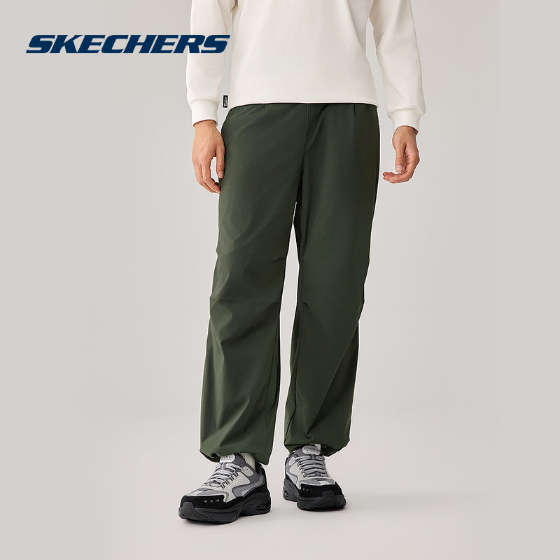Skechers斯凯奇男长裤直筒裤运动百搭休闲束脚抽绳P325M122-0373,运动服/休闲服装,运动长裤,淘宝优惠券,粉丝福利购,淘宝优惠卷