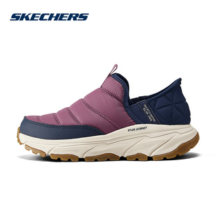 Skechers斯凯奇24秋冬新款女健步闪穿保暖加绒休闲可颂鞋180164C