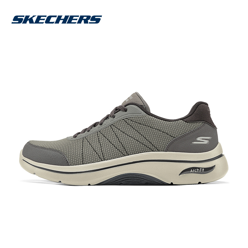 SKECHERS斯凯奇2025冬季男款休闲鞋厚底缓震防滑运动鞋216603-BBK