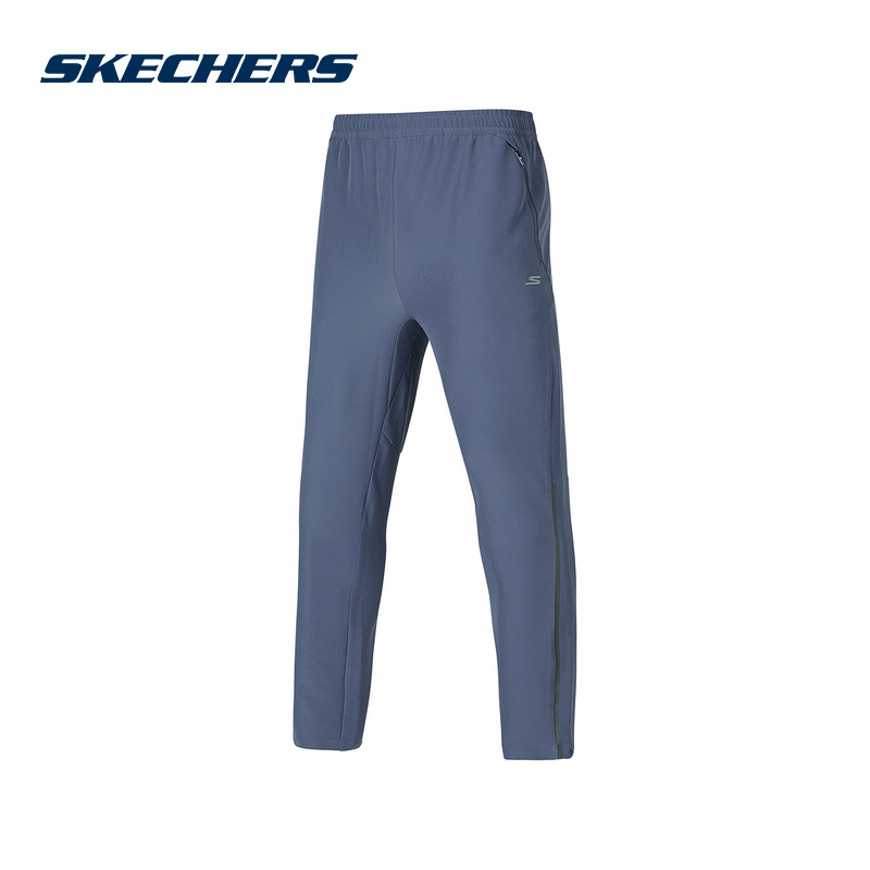 Skechers斯凯奇秋冬季男士梭织长裤舒适运动休闲裤 P424M005/022C