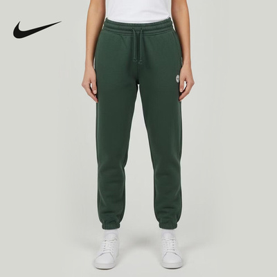 NIKE耐克女裤26春新款加绒运动裤宽松收口黑色休闲长裤IF0255-323