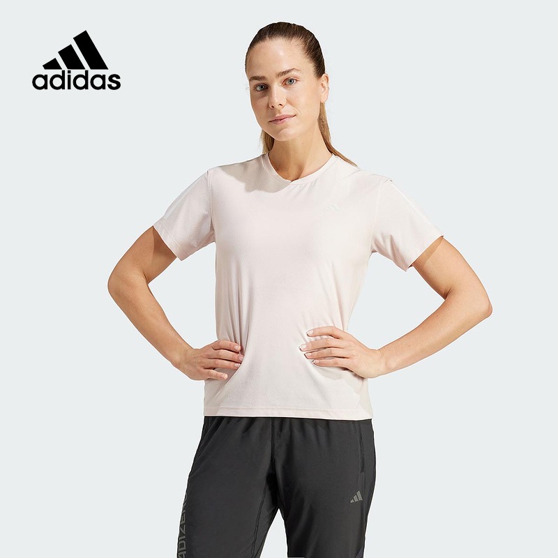 阿迪达斯圆领短袖女装夏季新款运动服健身训练速干半袖T恤IN1598