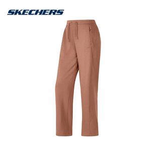 P424W198 Skechers斯凯奇女裤 休闲舒适直筒针织长裤 时尚 0548 秋季