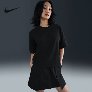 010 休闲刺绣小Logo透气圆领运动T恤HV4956 Nike耐克短袖 女夏新款