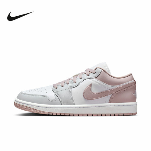 Nike耐克女鞋Air Jordan 1粉白AJ1低帮复古板鞋篮球鞋DC0774-606