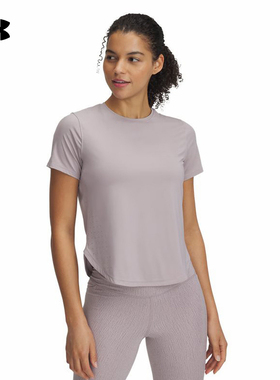 安德玛UA Launch Elite爆冷系列女子跑步运动短袖T恤1389564-009