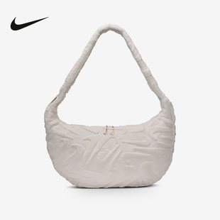 Nike耐克毛绒云朵包男女包斜挎包2025新款 030 运动包单肩包HQ7515