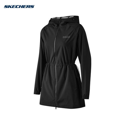 SKECHERS斯凯奇2024春季女子休闲时尚舒适梭织外套P124W002/0018