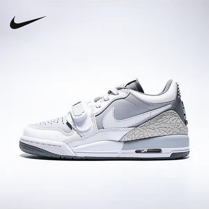 Nike耐克女鞋AJ312灰白色男女大童低帮缓震运动休闲鞋CD9054-005
