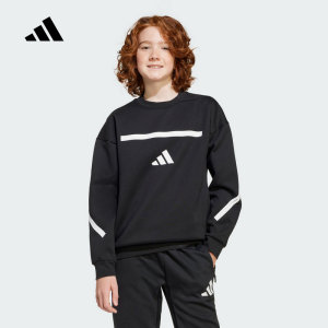 Adidas阿迪达斯男大童新款休闲J ZNE.SWEAT针织运动卫衣JJ4854
