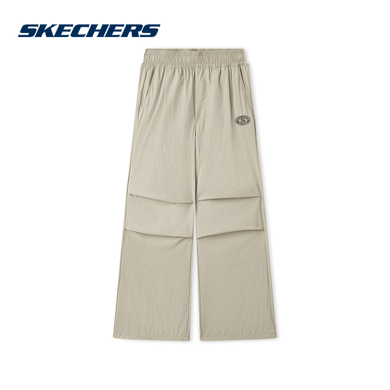 Skechers斯凯奇25夏男女同款运动裤直筒裤休闲长裤 L225U160/044Z