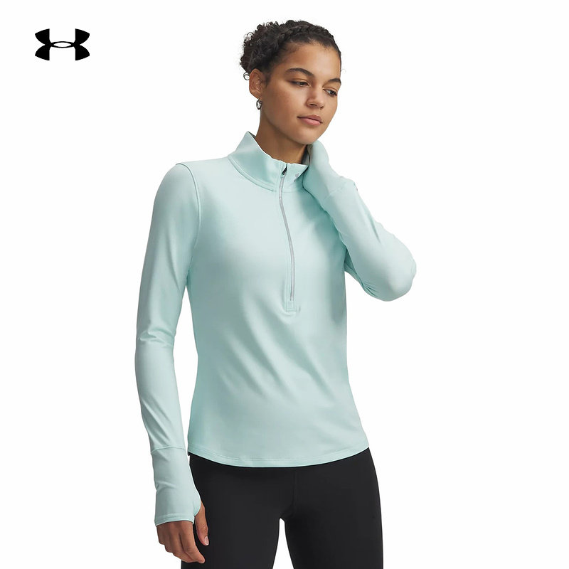 安德玛（UNDERARMOUR）2026女长袖半拉链 1379349-703,运动服/休闲服装,运动T恤,淘宝优惠券,粉丝福利购,淘宝优惠卷