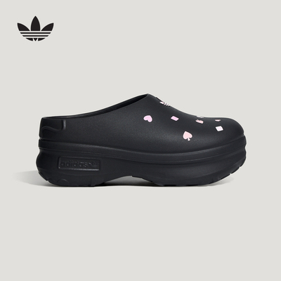 adidas阿迪达斯三叶草2026夏女迪士尼联名款趣味凉鞋穆勒鞋KH5901