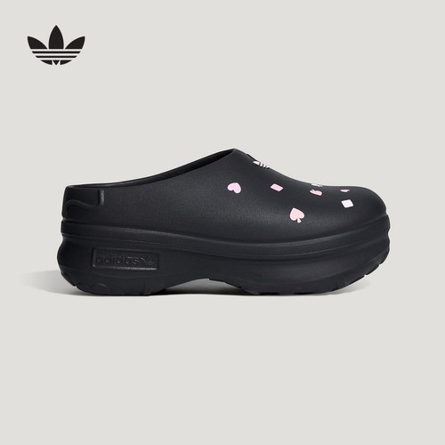 adidas阿迪达斯三叶草2026夏女迪士尼联名款趣味凉鞋穆勒鞋KH5901