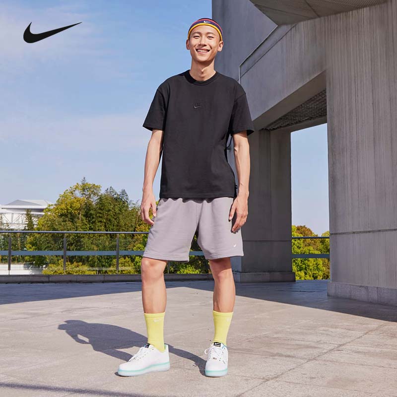 Nike耐克短袖t恤男2023夏季纯棉宽松刺绣小logo运动体恤衫DO7393-封面