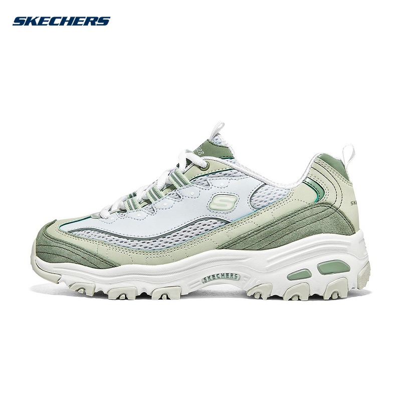 SKECHERS斯凯奇夏季女子小冰熊厚底熊猫鞋休闲老爹鞋896209/SAGE