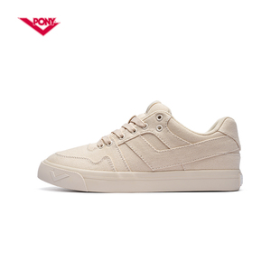 PONY波尼板鞋男女鞋低帮帆布滑板鞋百搭舒适休闲运动鞋241U1AT07