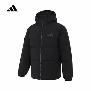 adidas阿迪达斯羽绒服男2025冬季新款连帽保暖运动休闲外套JG5940