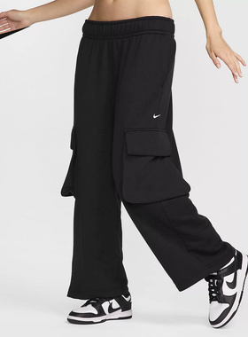 NIKE耐克Sportswear女子低腰 Oversize工装直筒裤长裤 FV7513-010