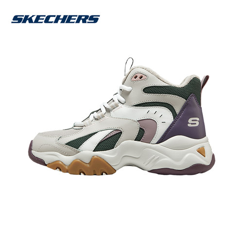 SKECHERS斯凯奇冬D'LITES系列女子时尚中帮绑带运动鞋168014/TPOL