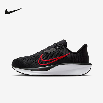 Nike耐克男鞋夏新款运动鞋QUEST 6黑红网面透气跑步鞋FD6033-011