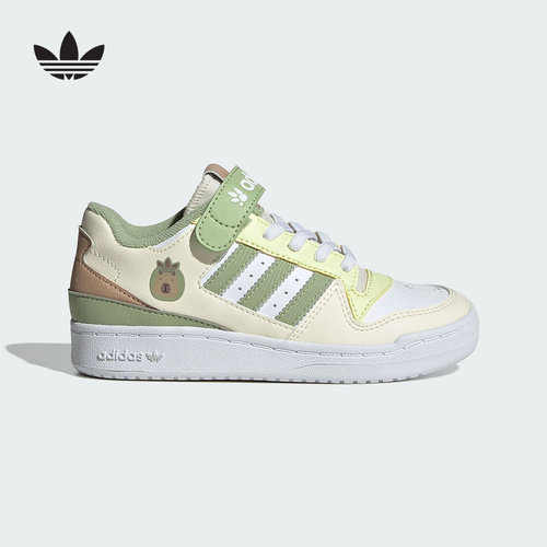 adidas阿迪达斯三叶草男女童板鞋2025秋季新款FORUM运动鞋 JS2476
