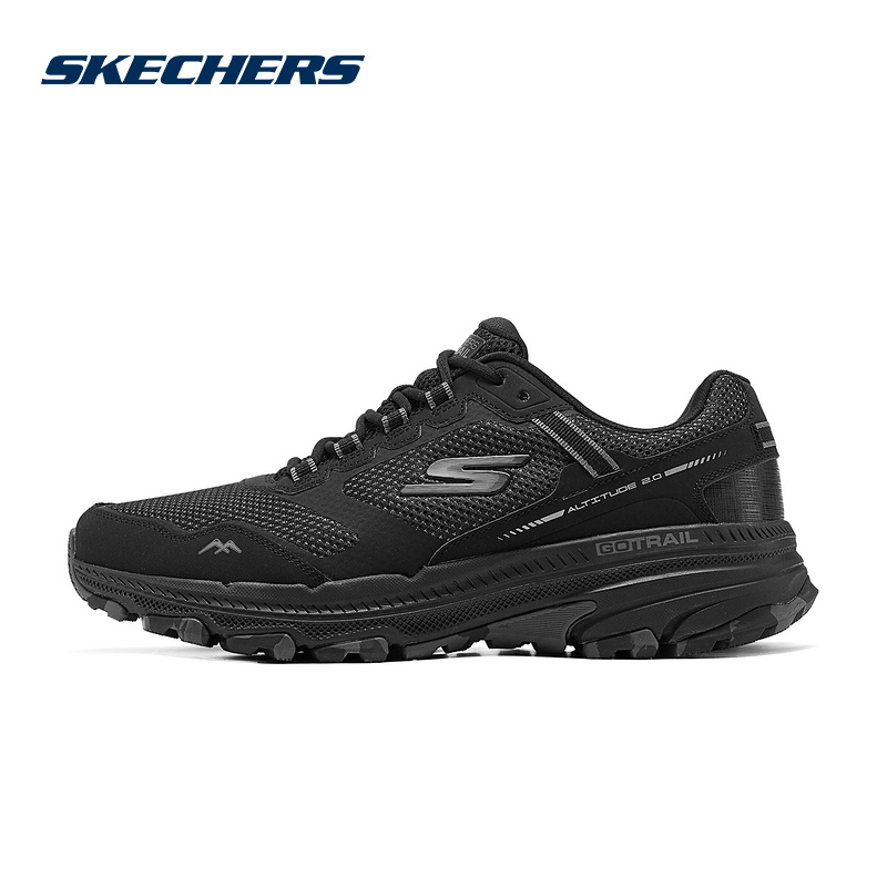 Skechers斯凯奇2025春男鞋缓震透气户外运动跑步鞋 220754C/BBK
