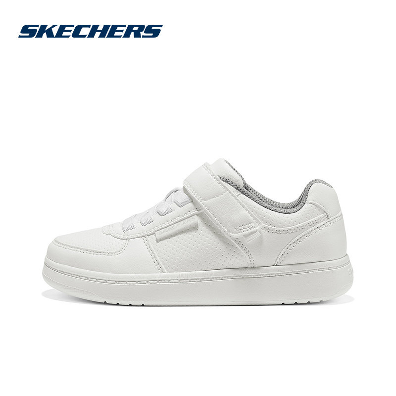 Skechers斯凯奇儿童休闲鞋男童潮流舒适经典百搭板鞋 418032L/WHT,运动鞋new,童鞋/青少年鞋,淘宝优惠券,粉丝福利购,淘宝优惠卷
