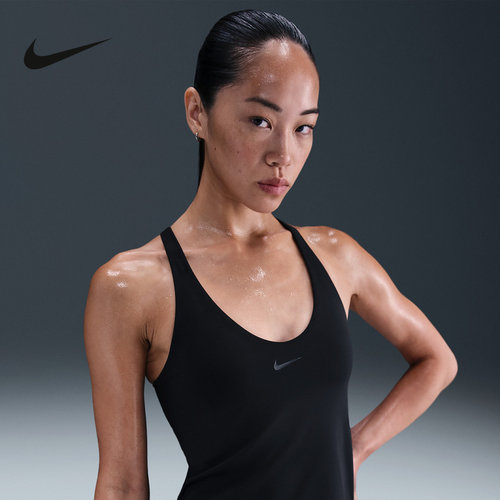 NIKE耐克吊带背心女新款跑步速干衬垫运动内衣式背心IF0951-010
