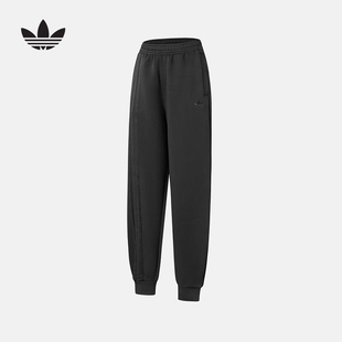 JX2708 束口运动休闲女太空棉长裤 adidas阿迪达斯冬季 三叶草新款
