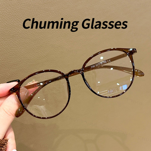 超轻TR显白栗子茶防蓝光眼镜女款