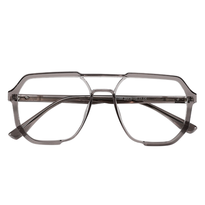 初明黑色大框双梁眼镜可配近视男