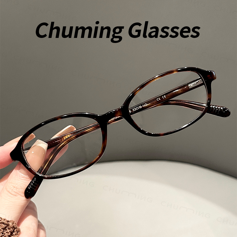 精密板材复古玳瑁棕色眼镜女近视可配度数镜架文艺小框防蓝光眼睛