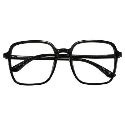 初明素颜黑框眼镜可配近视眼镜女