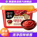 韩国进口清净园淳昌辣椒酱韩式 辣酱石锅拌饭米甜辣低专用村年糕脂